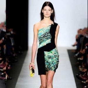 BCBG MaxAzria RUNWAY Black / Multi-Color Dress